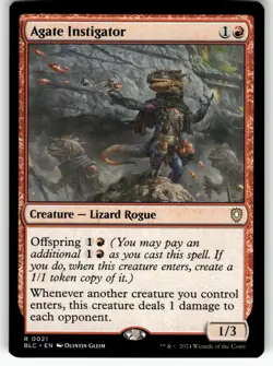 Agate Instigator 21 Rare Commander: Bloomburrow Magic: The Gathering Near Mint - Image 1