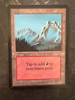 *** BETA Mountain (B - Blue Sky) *** EX+ Clean! - DUTY FREE - MtG Magic - Image 1