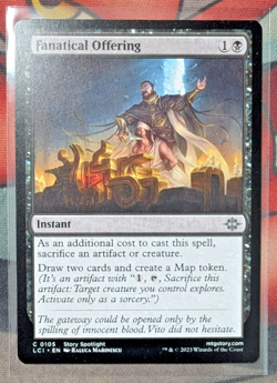2023 MTG THE LOST CAVERNS OF IXALAN #0105 FANATICAL OFFERING - Image 1