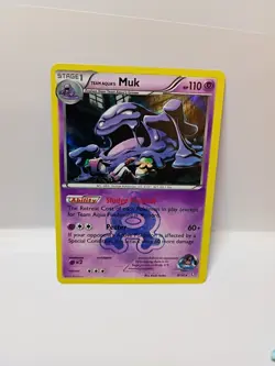 Team Aqua's Muk 8/34 Reverse Holo Rare Double Crisis Pokemon From pack to sleeve - Image 1