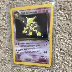Dark Alakazam 1/82 Team Rocket Holo Rare Unlimited English 2000 60 HP - Image 1