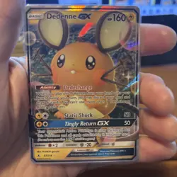 Pokemon Dedenne GX 57/214 SM-Unbroken Bonds Ultra Rare Full Art Holo 2019 - Image 1