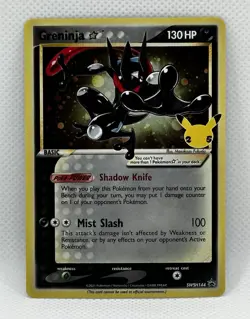 Pokemon TCG Greninja Gold Star SWSH144 Celebrations ETB Promo Near Mint - Image 1
