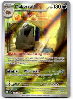 Mabosstiff 218/198 Illustration Rare Scarlet & Violet Pokemon Holo Near Mint - Image 1