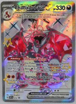Charizard ex 074 Holo Promo Scarlet & Violet Promo Pokemon Holo NM - Image 1