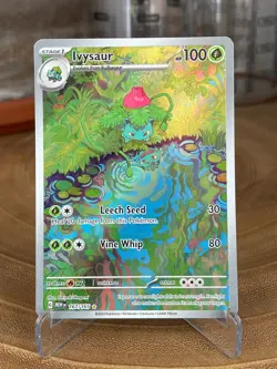 Ivysaur 167/165 Illustration Rare 151 Pokemon Holo Near Mint - Image 1