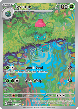 Ivysaur 167/165 Illustration Rare 151 Pokemon Holo Near Mint - Image 3