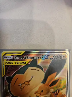 Pokemon TCG 2019 Eevee & Snorlax GX SM169 SM Promos Holo Card - Image 2