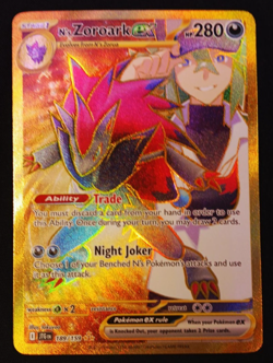 N's Zoroark ex 189/159 Pokemon Sv09: Journey Together Hyper Rare Holo EX - NM - Image 1