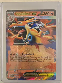 Pokemon TCG Mega Charizard Y Ex MEP #30 Promo Mega Evolutions NM English Holo - Image 1