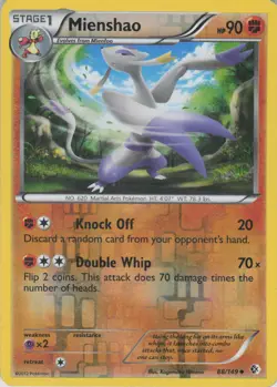 Mienshao 88/149 Uncommon Boundaries Crossed Pokemon Reverse Holo Lightly Played - Image 1