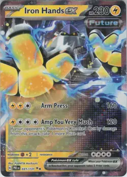 Iron Hands ex - 031/131 031/131/131 Holo SV: Prismatic Evolutions Pokemon NM - Image 1