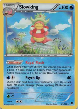 Slowking 21/122 Holo Rare BREAKpoint Pokemon Near Mint - Image 1