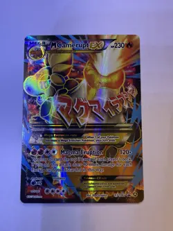 Pokemon Mega M Camerupt EX Holo Black Star Promo Card XY198a - Image 1