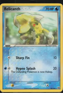 Relicanth 18/106 Rare Emerald Pokemon Lightly Played - Image 1