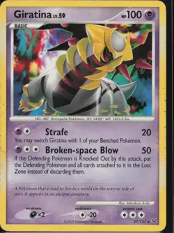 Giratina 27/127 Rare Platinum Pokemon Moderately Played - Image 1