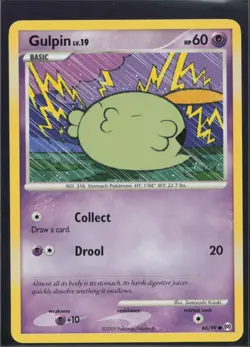 Gulpin 66/99 Common Arceus Pokemon Lightly Played - Image 1