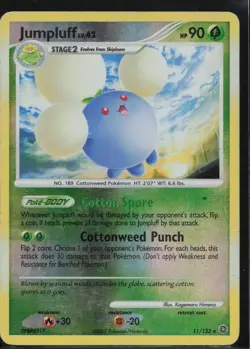 Jumpluff 11/132 Holo Rare Secret Wonders Pokemon Reverse Holo Moderately Played - Image 1