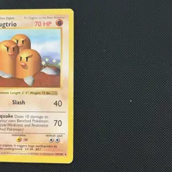 Wizards of the Coast Dugtrio 1st Edition Base Set Shadowless 19/102 70 - MP🔥🔥 - Image 3