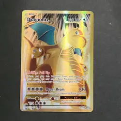 Pokemon Dragonite EX (Full Art) 106/108 Evolutions GOLD Holo NM- - Image 1