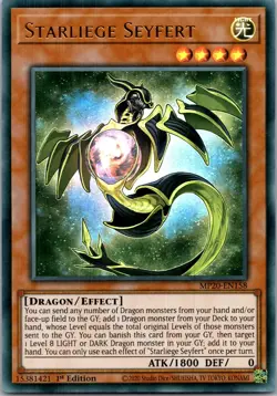 Yugioh Starliege Seyfert MP20-EN158 1st Edition Ultra Rare NM - Image 1