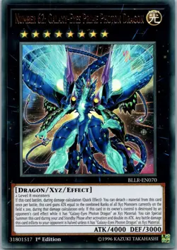 Yugioh Number 62: Galaxy-Eyes Prime Photon Dragon BLLR-EN070 1st Ed Ultra NM - Image 1