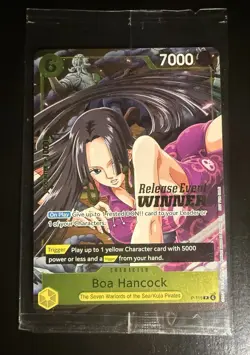 One Piece Card Game Boa Hancock Pre Release Event Winner Near Mint Or Better. - Image 1