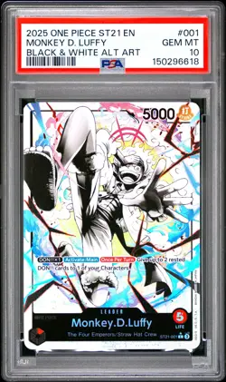 2025 ONE PIECE STARTER DECK ST21-EX GEAR 5 #001 MONKEY D. LUFFY PSA 10 - Image 1