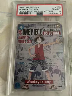 2026 One Piece Monkey D. Luffy P-055 College Basketball Voyage PSA 10 - Image 4