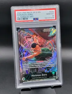 RORONOA ZORO ~ OP12-020 Legacy of the Master (Alternate Art) Foil ~ PSA 10 💎 - Image 2
