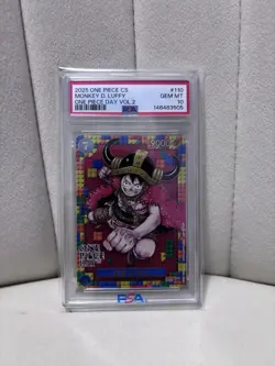 One Piece Monkey D. Luffy Promo P-110 One Piece Day 2025 Chinese PSA 10 - Image 1