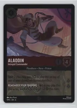 2024-Current Disney Lorcana - P2 Promos Aladdin Intrepid Commander #9/P2 - Image 1