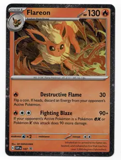 Flareon 167 Sv: Scarlet & Violet Promo Cosmos Holo Card NEAR MINT/MINT - Image 1