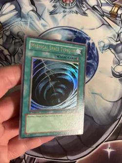 (40) Mystical Space Typhoon MRL-047 1st Edition Yu-Gi-Oh Card Ultra Rare LP - Image 2