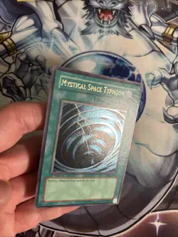 (40) Mystical Space Typhoon MRL-047 1st Edition Yu-Gi-Oh Card Ultra Rare LP - Image 4