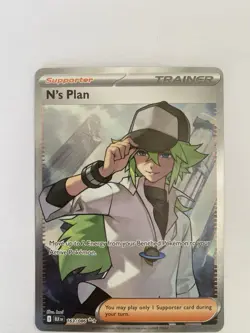 N’s Plan 163/086 Full Art Black Bolt Ultra Rare (Ns) Pokemon TCG Card - Image 2