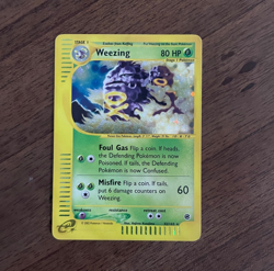 Weezing 32/165 Holo Rare Expedition Pokemon TCG WOTC Vintage Card LP - Image 1