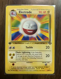 Electrode 18/64 Error Misprint 1st Edition Jungle Rare Pokemon Card - Image 1