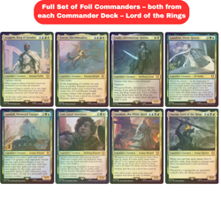 MTG - Full Set of Foil Commanders – Lord of the Rings - Image 1