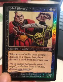 Cabal Slaver FOIL Onslaught PLD Black Uncommon MAGIC GATHERING CARD - NM Cond. - Image 1