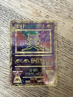 ancient mew promo Holo Pokemon 2000 DAMAGED - Image 2