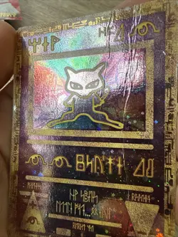 ancient mew promo Holo Pokemon 2000 DAMAGED - Image 5