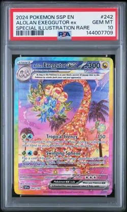 2024 Pokemon Surging Sparks Alolan Exeggutor EX SIR PSA 10 #242 - Image 1