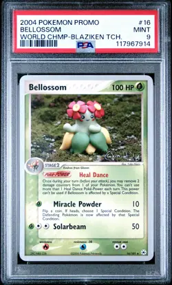 Pokemon World Championships Promo 16 Bellossom Blaziken Tech PSA 9 MINT - Image 1