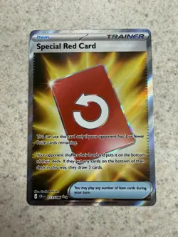 Pokemon TCG: Chaos Rising - Special Red Card (113/086) Full Art Holo Trainer - Image 1