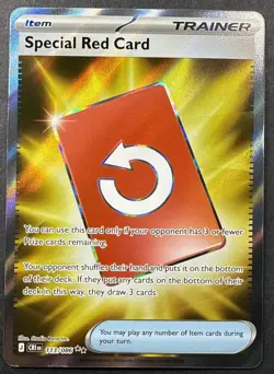 Special Red Card 113/086 Pokemon TCG Chaos Rising Holo NM - Image 1