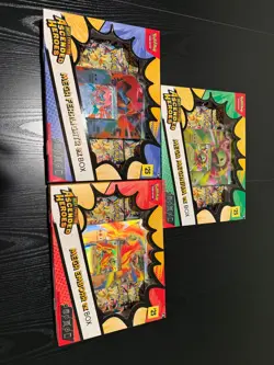 Pokemon Ascended Heroes Mega Ex Box ×3. MEGA EMBOAR, MEGANIUM, AND FERALIGATR. - Image 1
