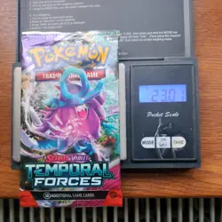 Heavy 23.01g Pokemon Tcg temporal forces Booster Pack Factory Sealed New - Image 1