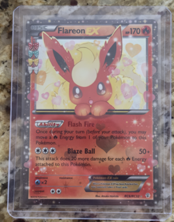 Flareon EX RC6/RC32 Holo EX Rare Generations Pokemon - Image 1