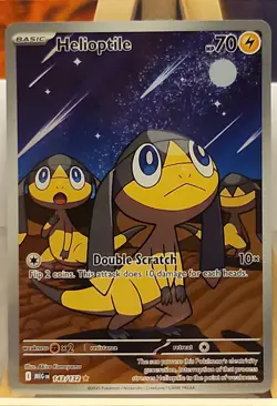 2025 Pokemon Helioptile 143/132 Me01: Mega Evolution Holo - Image 1
